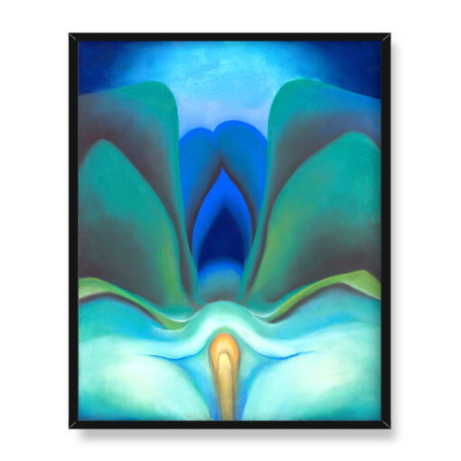 Georgia OKeeffe Niebieski kwiat 40x50
