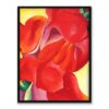 Georgia O’Keeffe Red Canna 30×40 w RAMIE