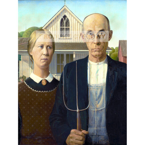 Grant Wood American Gothic Amerykański gotyk — produkt cyfrowy do pobrania