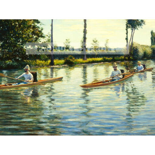 Gustave Caillebotte Kajak na rzece Yerres — produkt cyfrowy do pobrania