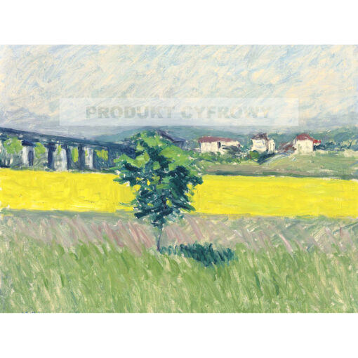 Gustave Caillebotte Most w Argenteuil — produkt cyfrowy do pobrania