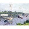 Gustave Caillebotte Sekwana Argentuil — produkt cyfrowy do pobrania