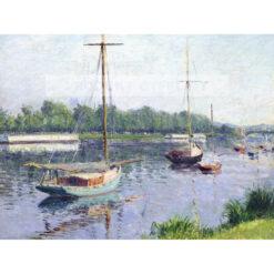 Gustave Caillebotte Sekwana Argentuil — produkt cyfrowy do pobrania