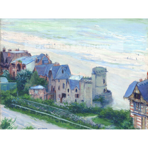 Gustave Caillebotte Trouville plaża i wille — produkt cyfrowy do pobrania