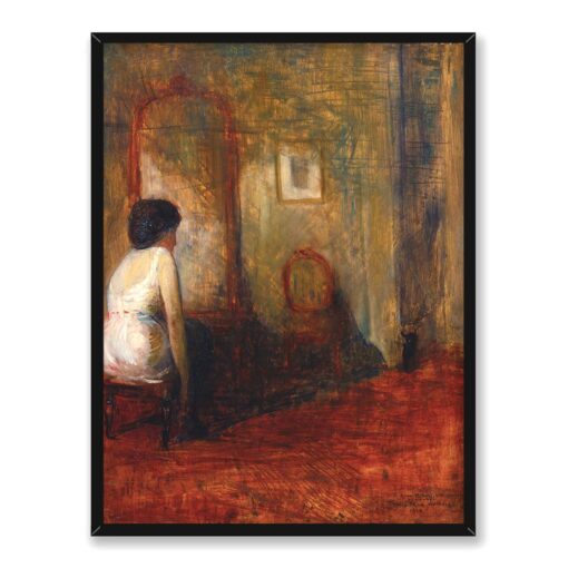 Guy Pene du Bois Akt we wnętrzu 30x40 w RAMIE
