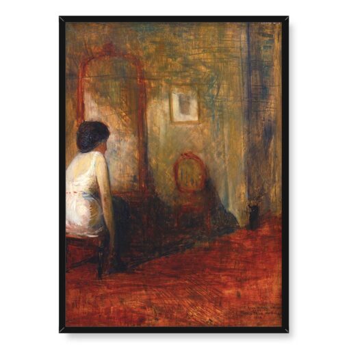 Guy Pene du Bois Akt we wnętrzu 50x70