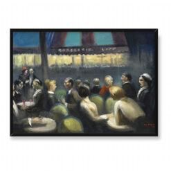 Guy Pene du Bois Cafe de Flore 70×50