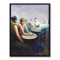 Guy Pene du Bois Cafe Dome 30×40