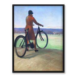 Guy Pene du Bois Dziewczyna na rowerze 30×40