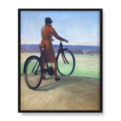 Guy Pene du Bois Dziewczyna na rowerze 40×50