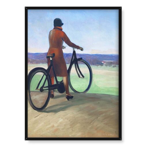 Guy Pene du Bois Dziewczyna na rowerze 50x70