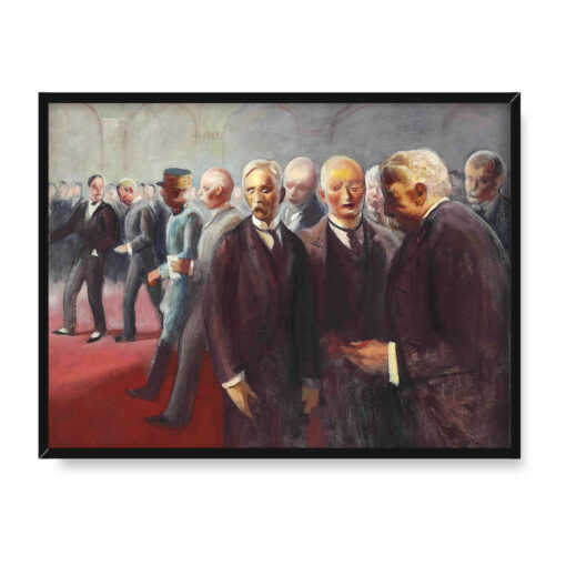 Guy Pene du Bois Konferencja pokojowa 40x30 w RAMIE
