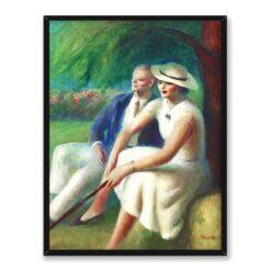 Guy Pene du Bois Niedzielni spacerowicze 30×40