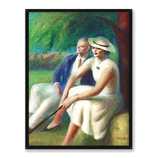 Guy Pene du Bois Niedzielni spacerowicze 30x40