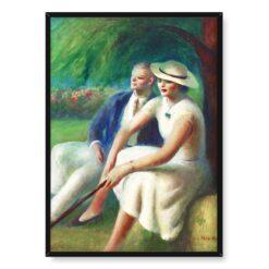 Guy Pene du Bois Niedzielni spacerowicze 50×70