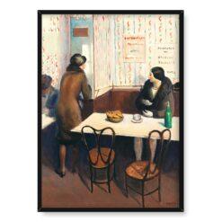 Guy Pene du Bois Poranna kawa w Paryżu 50×70