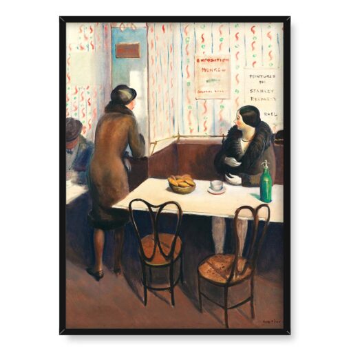 Guy Pene du Bois Poranna kawa w Paryżu 50x70