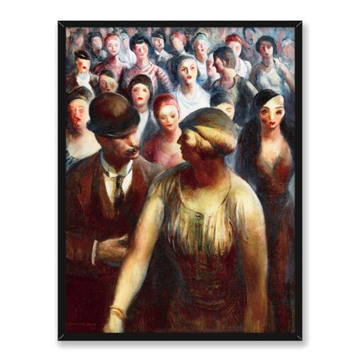 Guy Pene du Bois Rozmowa w tłumie 30x40