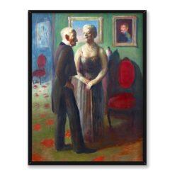Guy Pene du Bois Scena towarzyska 30×40