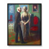 Guy Pene du Bois Scena towarzyska 40×50 w RAMIE