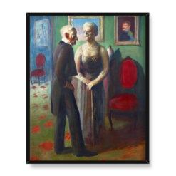 Guy Pene du Bois Scena towarzyska 40×50