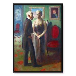 Guy Pene du Bois Scena towarzyska 50×70