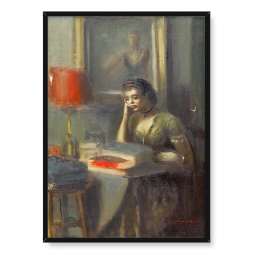 Guy Pene du Bois Siedząca kobieta 50x70