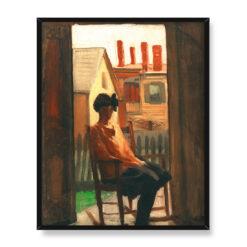 Guy Pene du Bois Virginia w progu 40×50