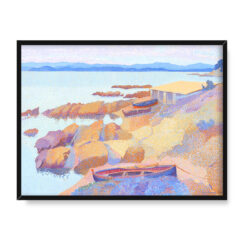 Henri Edmond Cross Wybrzeże w pobliżu Antibes 40×30