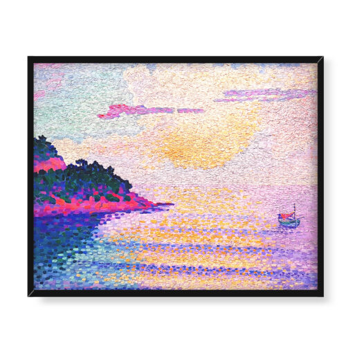 Henri Edmond Cross Zachód słońca nad morzem 50x40 w RAMIE