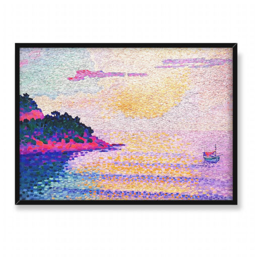 Henri Edmond Cross Zachód słońca nad morzem 70x50