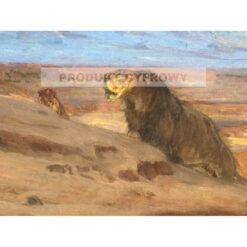 Henry Ossawa Tanner Lwy na pustyni — produkt cyfrowy do pobrania