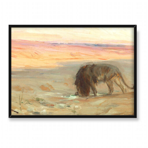 Henry Ossawa Tanner Pijący lew 70x50
