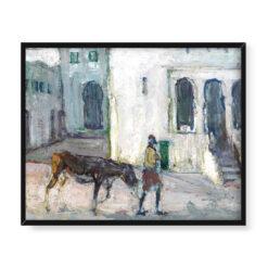 Henry Ossawa Tanner Scena uliczna w Tangerze 50×40