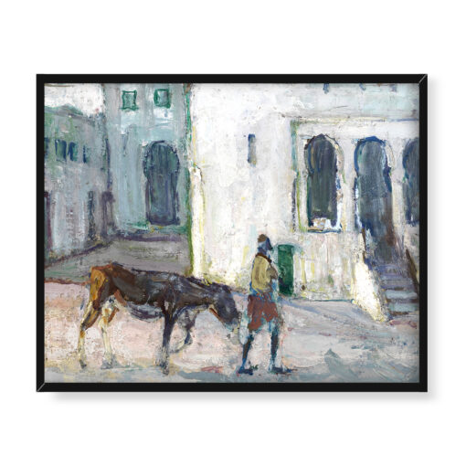 Henry Ossawa Tanner Scena uliczna w Tangerze 50x40 w RAMIE