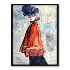 Henry Somm Elegancka kobieta 30×40 w RAMIE