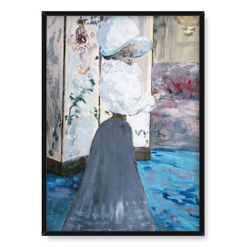 Henry Somm Kobieta trzymająca filiżankę 50x70
