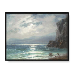 Iwan Ajwazowski Blask księżyca w Nicei 40×30