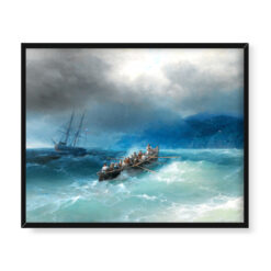 Iwan Ajwazowski Burza nad Morzem Czarnym 50×40