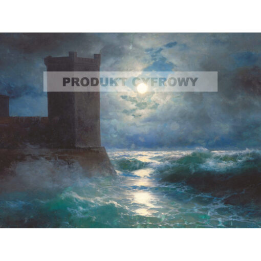 Iwan Ajwazowski Genueńskie wieże na Morzu Czarnym — produkt cyfrowy do pobrania