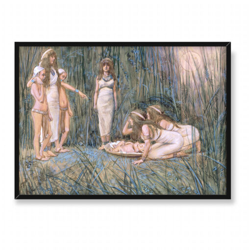 James Tissot Córka faraona przyjmuje matkę Mojżesza 70x50