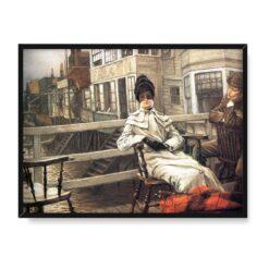 James Tissot Czekając na prom 2 40×30