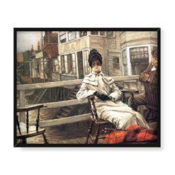 James Tissot Czekając na prom 2 50×40