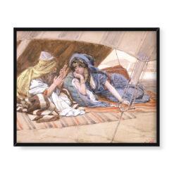 James Tissot Rada Abrama dla Sary 50×40