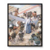 James Tissot Zebranie manny 40×50 w RAMIE
