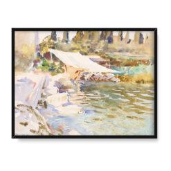 John Singer Sargent Jezioro Garda 40×30