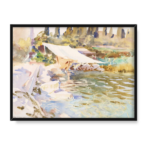 John Singer Sargent Jezioro Garda 40x30