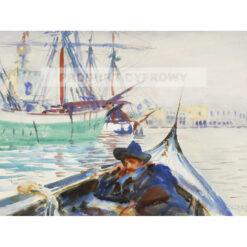 John Singer Sargent Letni dzień na Giudece Wenecja — produkt cyfrowy do pobrania