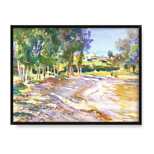 John Singer Sargent San Vigilio nad jeziorem Garda 40x30 w RAMIE