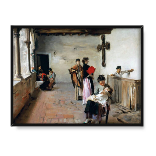 John Singer Sargent Wenecka loggia 40x30 w RAMIE